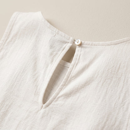 Robe Sans Manches en Dentelle — Coupe Évasée & Chic